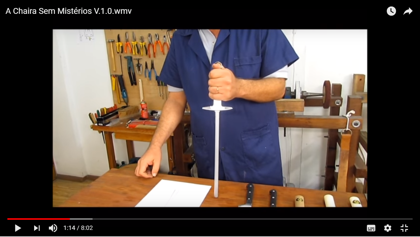 Como afiar sua faca de churrasco com uma chaira